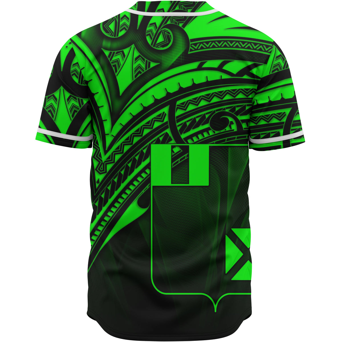 Wallis and Futuna Baseball Shirt - Green Color Cross Style - Polynesian Pride