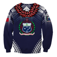 (Custom Personalised) Samoan Ula Fala Art Sweatshirt - LT12 - Polynesian Pride