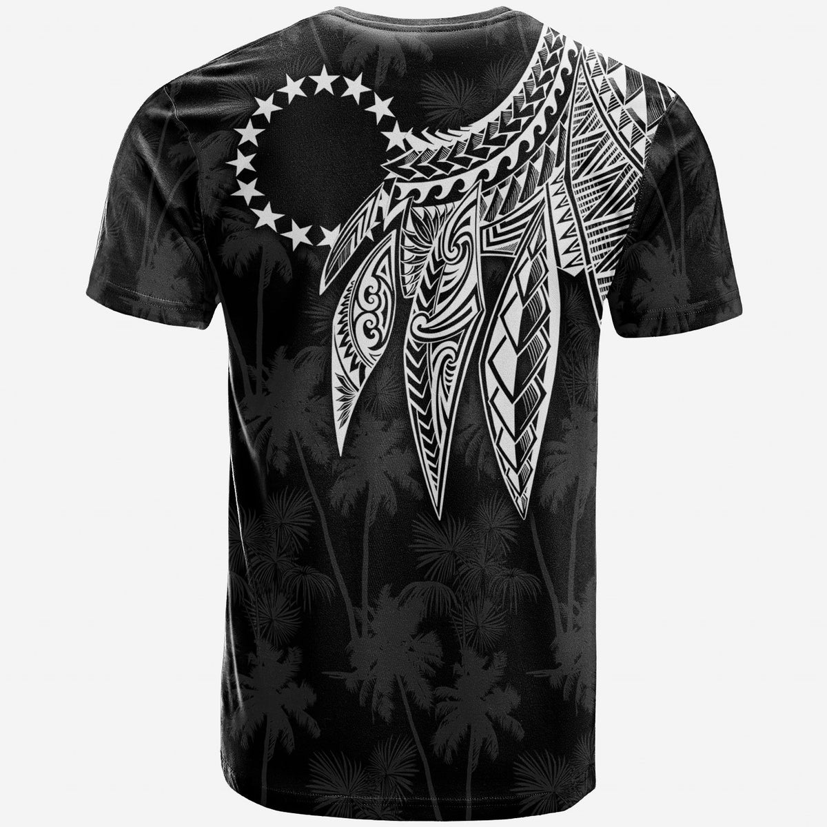 Cook Islands T Shirt Polynesian Wings (White) - Polynesian Pride