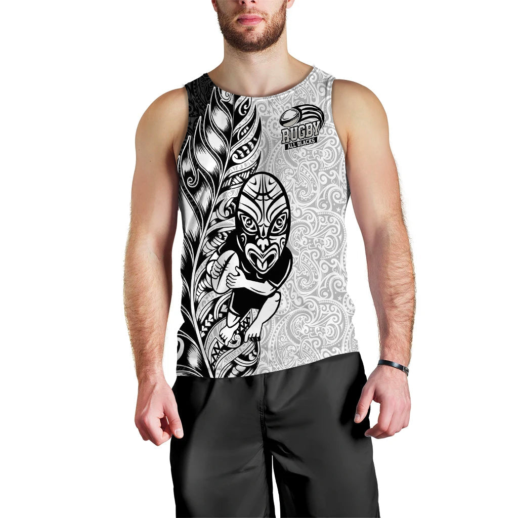 (Custom Personalised) New Zealand Maori All Black Rugby Men Tank Top - LT2 - Polynesian Pride