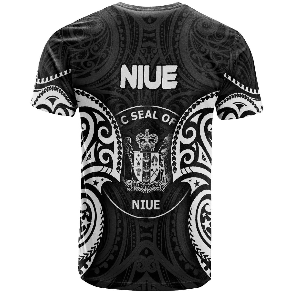 Niue Polynesian T Shirt Niue Spirit White - Polynesian Pride