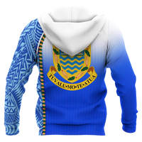 Tuvalu All Over Hoodie Ocean Waves - Polynesian Pride