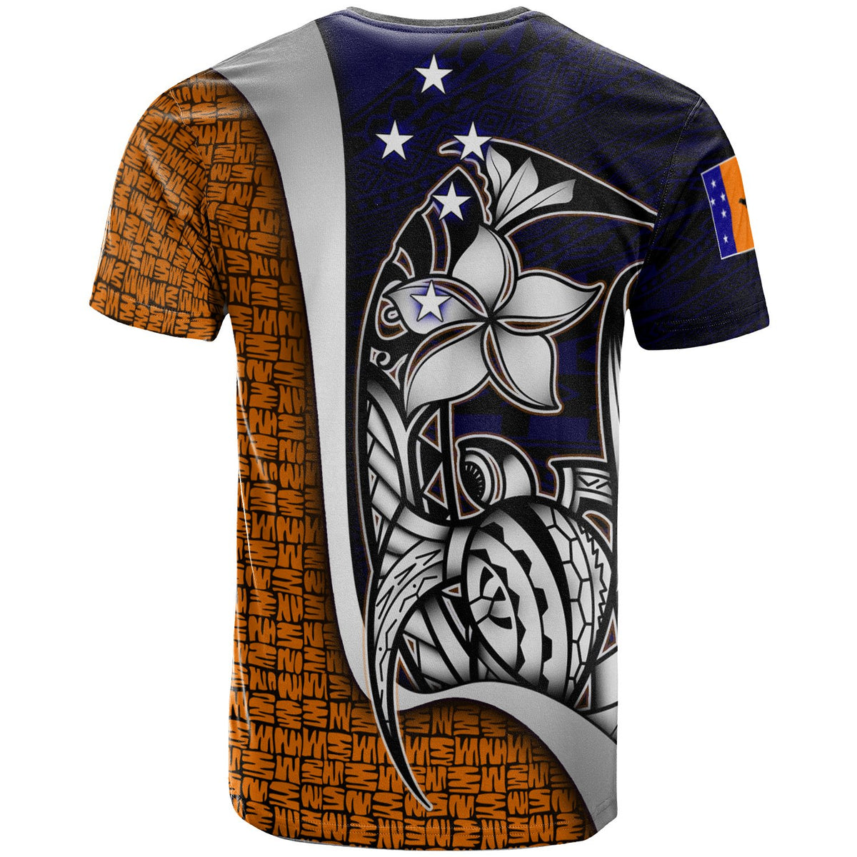 Papua New Guinea New Ireland Province T Shirt Turtle with Hook - Polynesian Pride