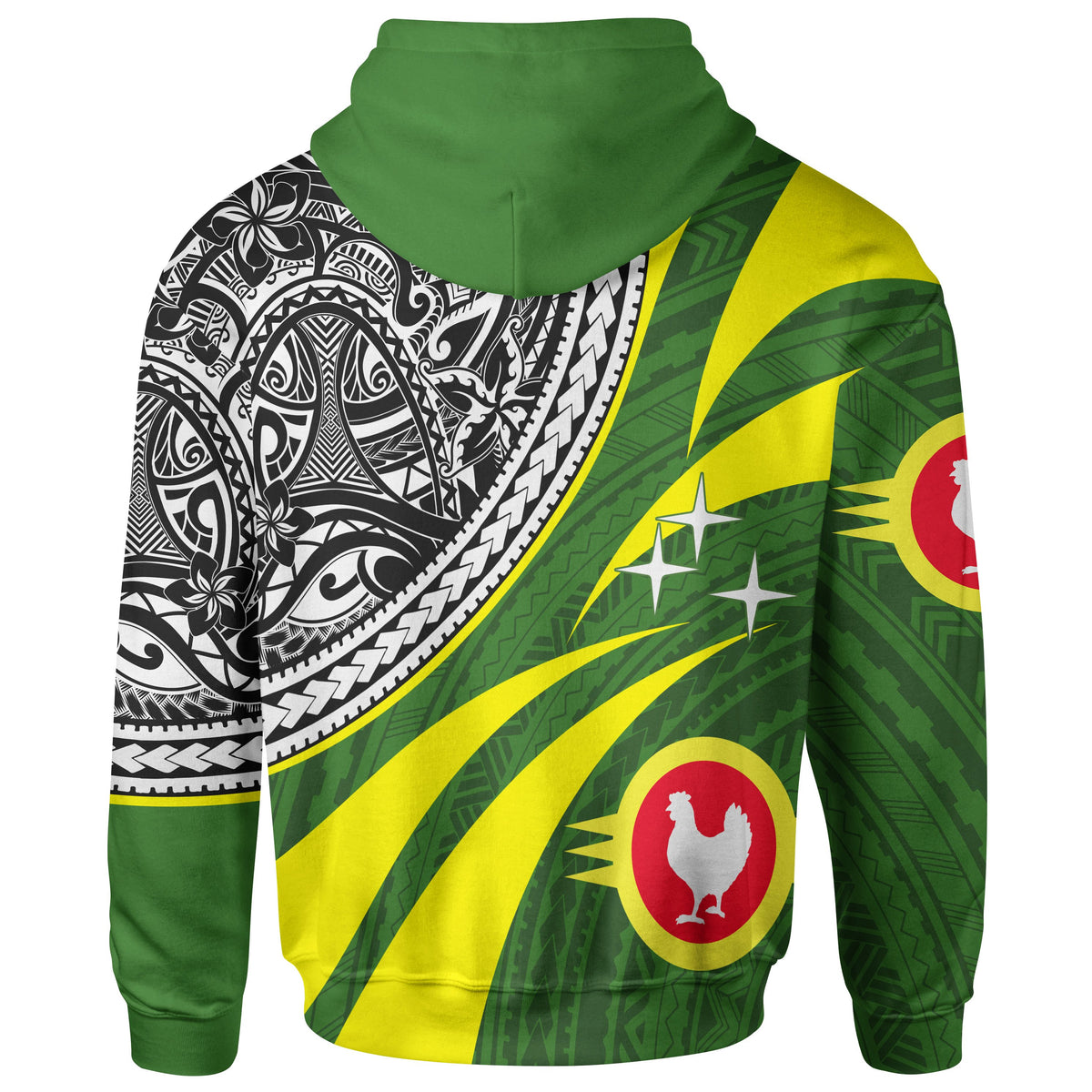 American Samoa Polynesian Zip up Hoodie Manua Floral Pattern - Polynesian Pride