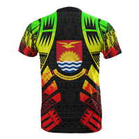 Kiribati T Shirt Kiribati Coat Of Arms Polynesian Tattoo Reggae Style - Polynesian Pride