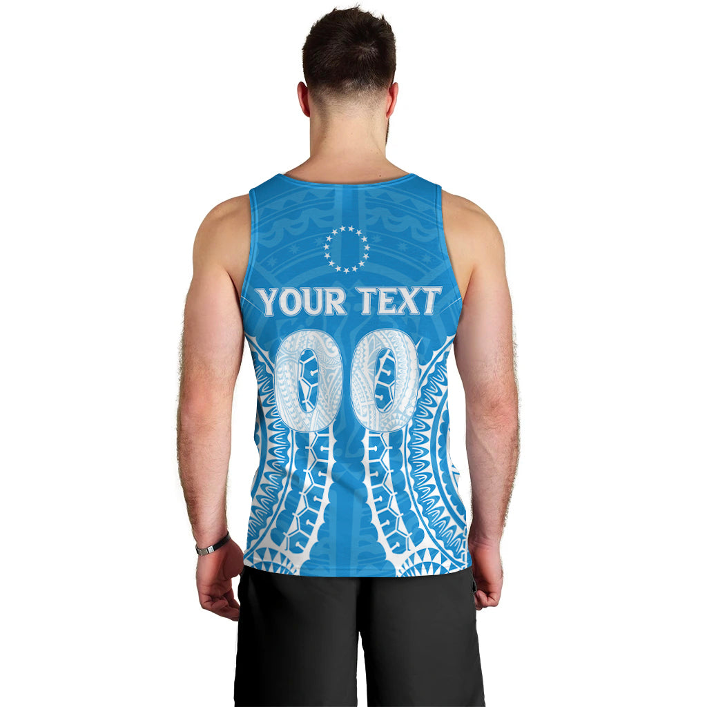 (Custom Personalised) Penrhyn Men Tank Top - Tribal Pattern - LT12 - Polynesian Pride