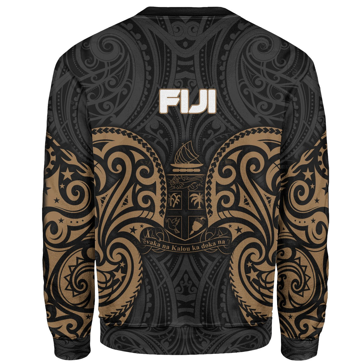 Fiji Polynesian Sweater - Spirit Style Gold - Polynesian Pride