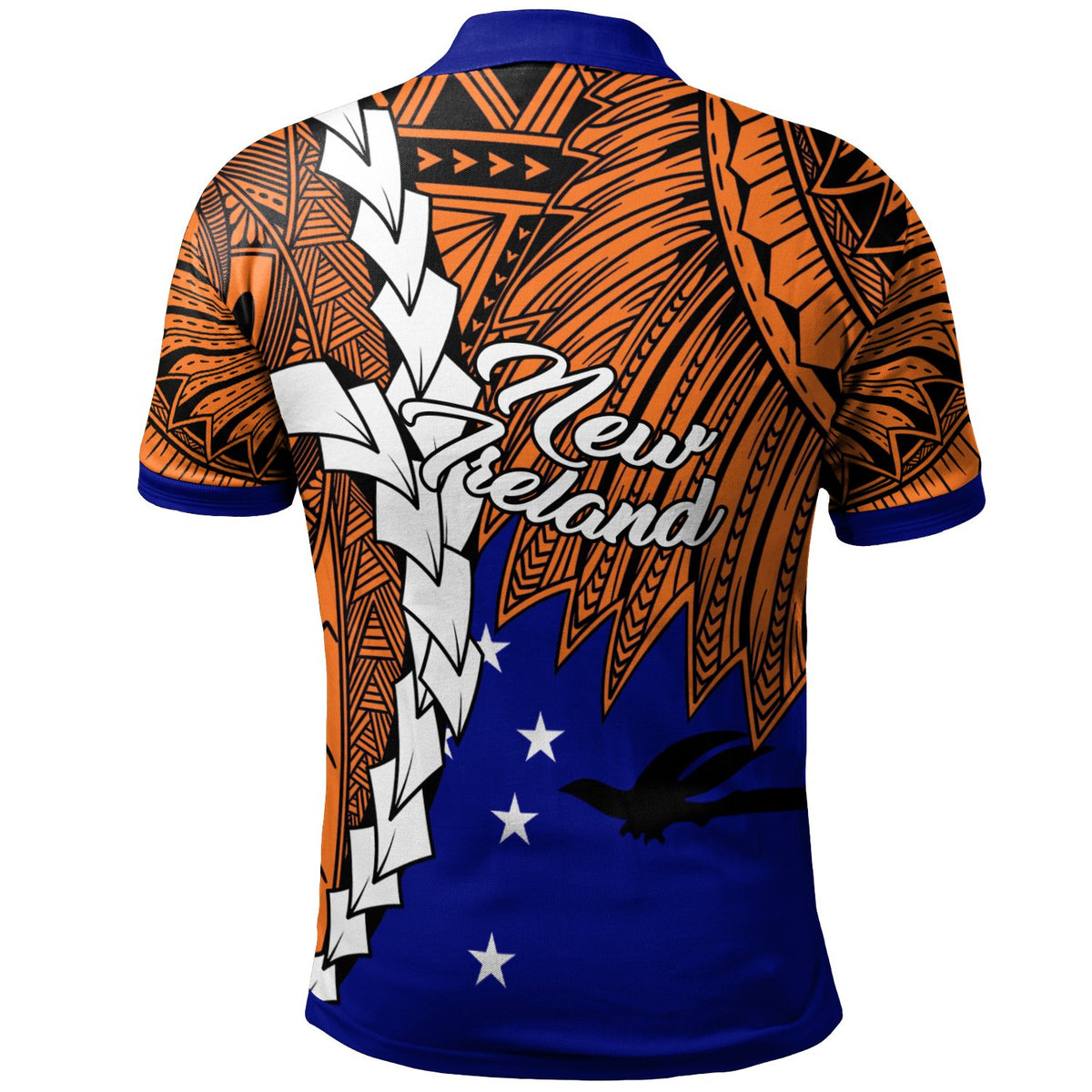 Papua New Guinea New Ireland Province Polynesian Polo Shirt Tribal Wave Tattoo - Polynesian Pride