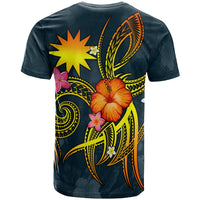 Nauru Polynesian T Shirt Legend of Nauru (Blue) - Polynesian Pride