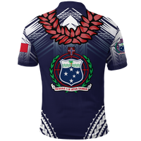 Custom Samoan Ula Fala Art Polo Shirt LT12 - Polynesian Pride