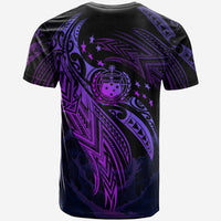 Samoa Polynesian T Shirt Samoa Legend Purple Version - Polynesian Pride