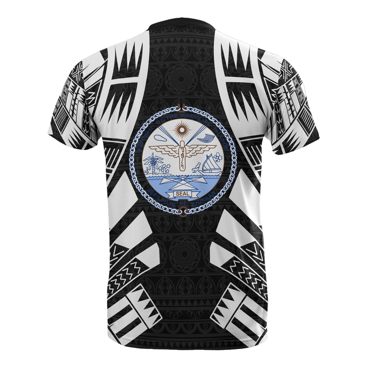 Marshall Islands T Shirt Marshall Islands Seal Polynesian Tattoo Style - Polynesian Pride