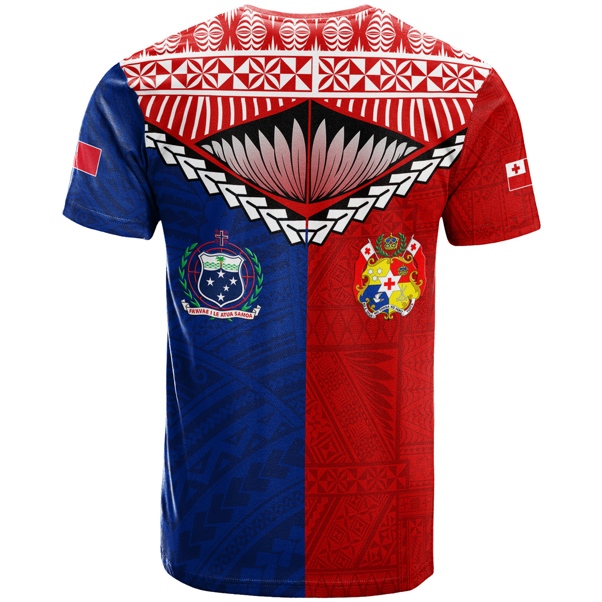 Tonga Combine Samoa Pride T Shirt LT12 - Polynesian Pride