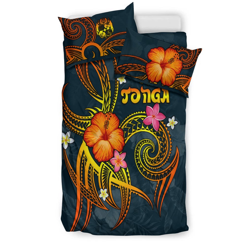 Tonga Polynesian Bedding Set - Legend of Tonga (Blue) - Polynesian Pride