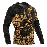 Polynesian Hawaii Hoodie Polynesian Golden Humpback Whale - Polynesian Pride
