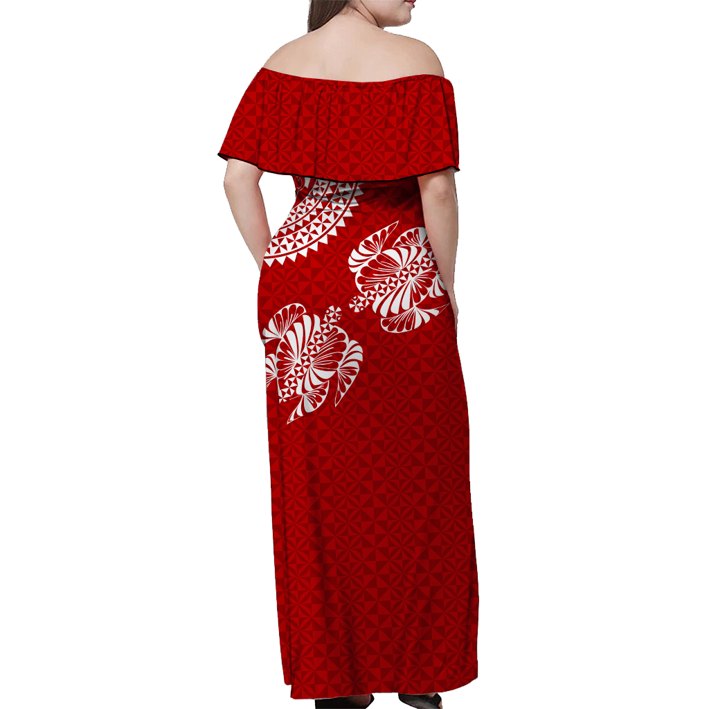 Valentine Day Tonga Couple Love Matching Dress and Hawaiian Shirt Polynesian Turtle LT12 - Polynesian Pride