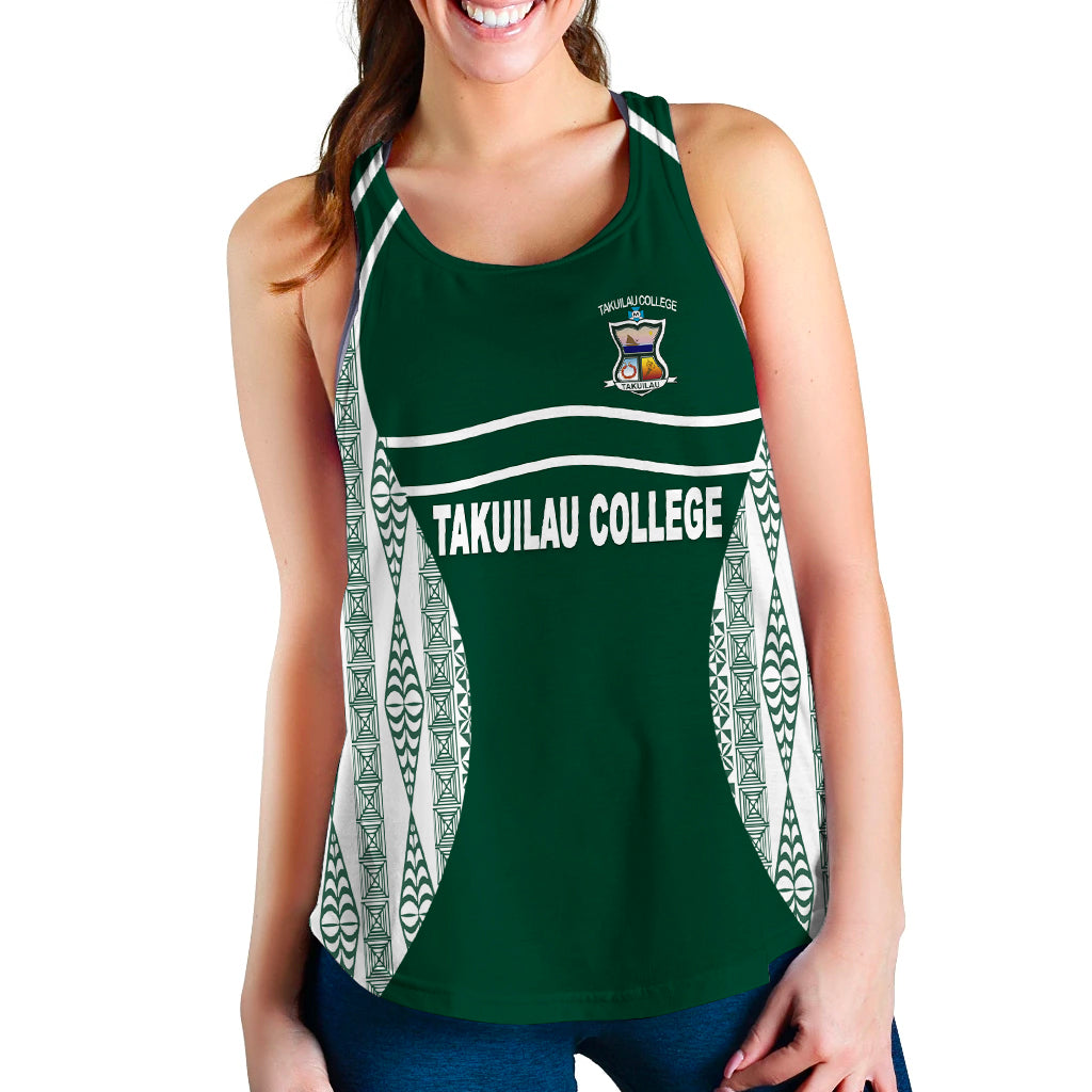 Takuilau College Tongan Patterns Women Tank Top - LT12 - Polynesian Pride