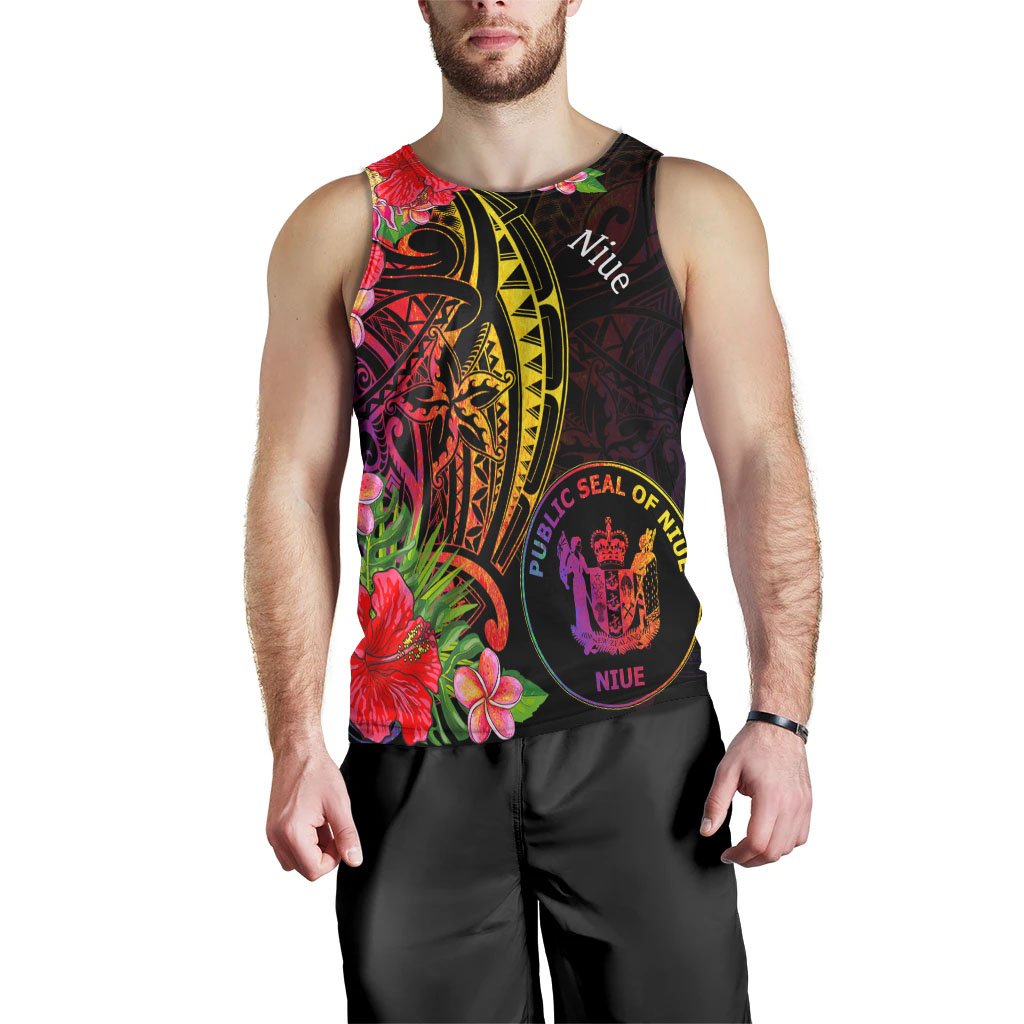 Niue Men's Tank Top - Tropical Hippie Style - Polynesian Pride