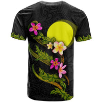 Palau Polynesian T Shirt Plumeria Tribal - Polynesian Pride