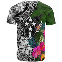 Kosrae T Shirt Turtle Plumeria Banana Leaf - Polynesian Pride