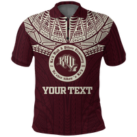 Custom Hawaii Kau High and Pahala Elementary School Pride Polo Shirt LT12 Unisex Red - Polynesian Pride