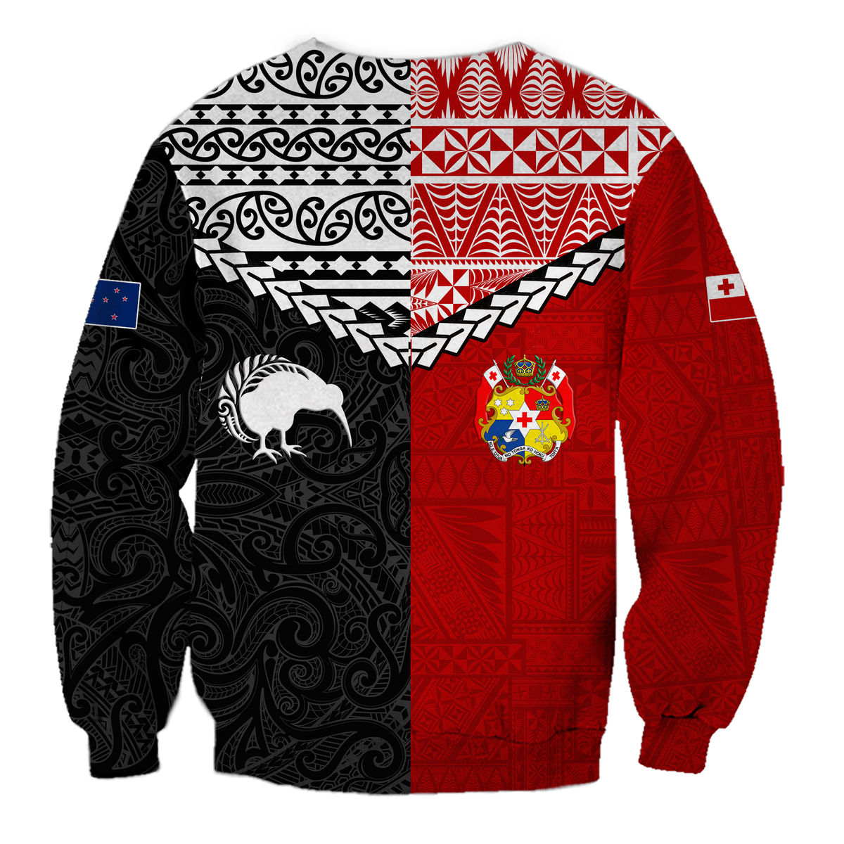 Tonga Combine New Zealand Maori Aotearoa Heritage Sweatshirt - LT12 - Polynesian Pride