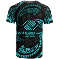 Polynesian Hawaii T Shirt Boys & Girls Clubs Of Hawaii West Kauai Blue - Polynesian Pride