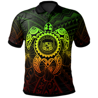 Hawaii Polynesian Polo Shirt Vintage Polynesian Turtle (Reggae) Unisex Reggae - Polynesian Pride