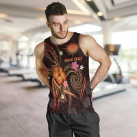 Marshall Islands Polynesian Personalised Men's Tank Top - Legend of Marshall Islands (Red) - Polynesian Pride