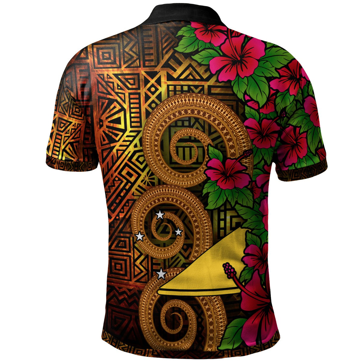 Tokelau Polynesian Custom Polo Shirt Hibiscus Vintage - Polynesian Pride