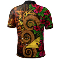 Tokelau Polynesian Custom Polo Shirt Hibiscus Vintage - Polynesian Pride