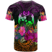 Tonga Polynesian Custom T Shirt Summer Hibiscus - Polynesian Pride