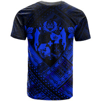 Custom Tonga Polynesian T Shirt Tonga Blue Seal Camisole Hibiscus Style - Polynesian Pride