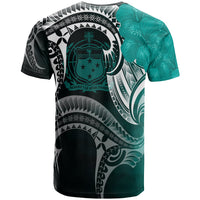 Samoa Custom T Shirt Samoa Seal Wave Style (Green) - Polynesian Pride