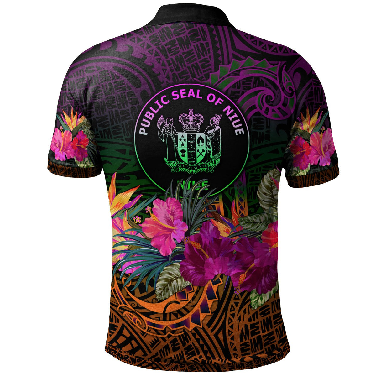 Niue Polynesian Polo Summer Hibiscus - Polynesian Pride