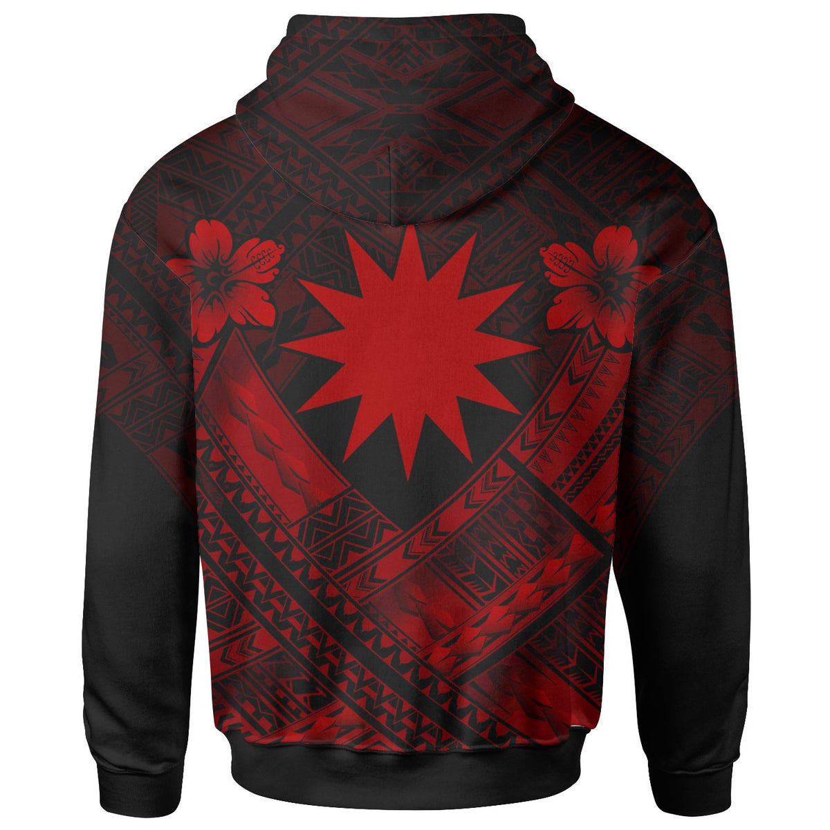 Nauru Polynesian Hoodie Nauru Red Seal Camisole Hibiscus Style - Polynesian Pride