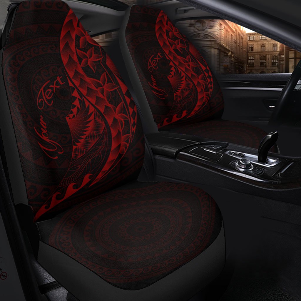 Samoa Car Seat Covers - Custom Personalised Polynesian Pattern Style Color Red Color - Polynesian Pride