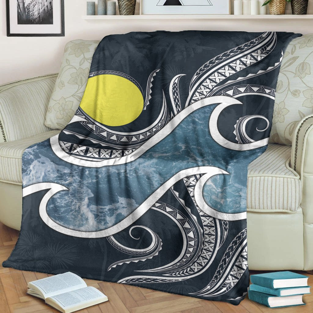 Palau Polynesian Premium Blanket - Ocean Style - Polynesian Pride