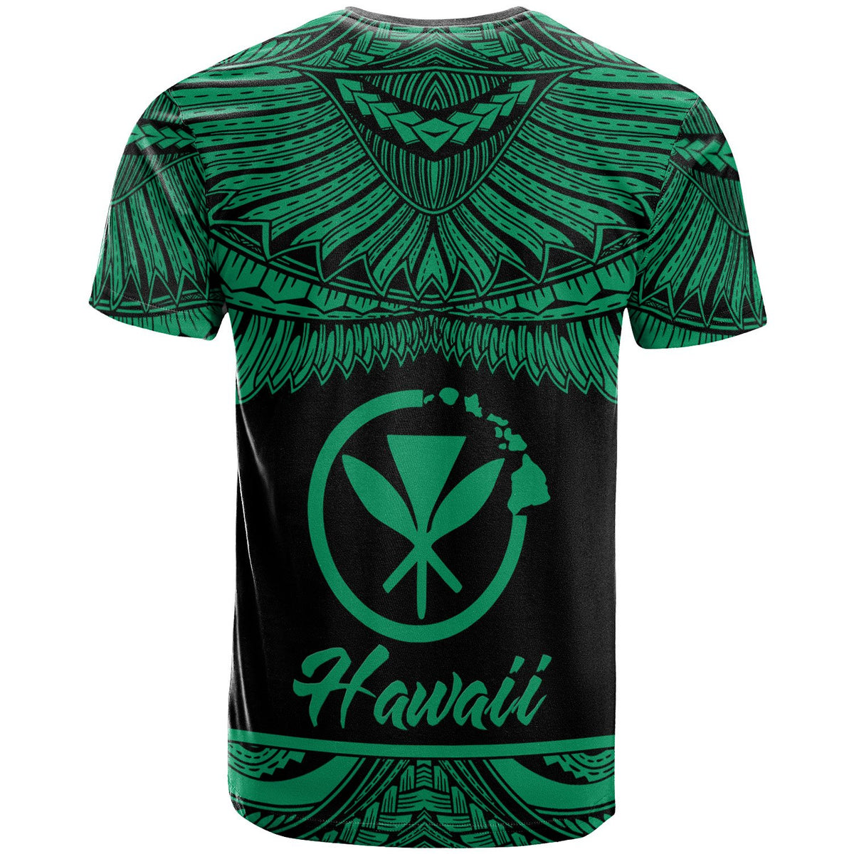 Hawaii Polynesian T Shirt Hawaii Pride Green Version - Polynesian Pride