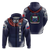 Samoan Ula Fala Art Hoodie LT12 Zip Hoodie Blue - Polynesian Pride