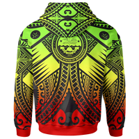 FSM Hoodie Reggae Seal with Polynesian Tattoo - Polynesian Pride