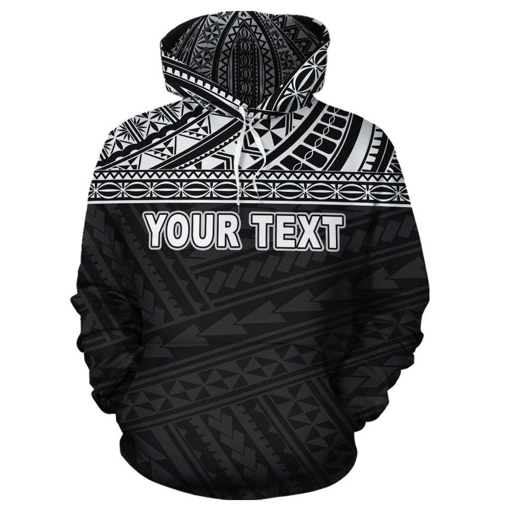 Wallis and Futuna Polynesian Custom Hoodie Black - Polynesian Pride