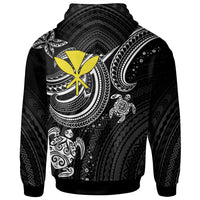 Hawaii Custom Hoodie White Turtle - Polynesian Pride