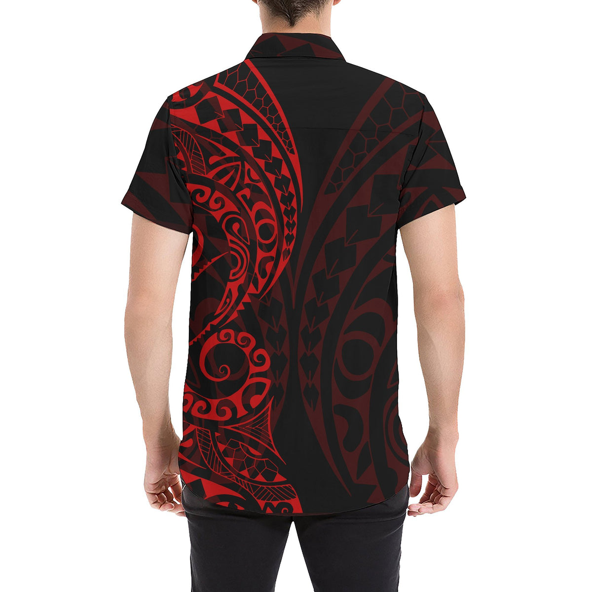 Cook Islands Short Sleeve Shirt Red - Polynesian Pride