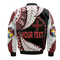 (Custom Personalised) Tonga Emancipation Day Bomber Jacket Kupesi Pattern No.3 LT9 - Polynesian Pride