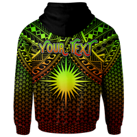 Polynesian Marshall Islands Custom Hoodie Reggae Vintage Polynesian Patterns - Polynesian Pride