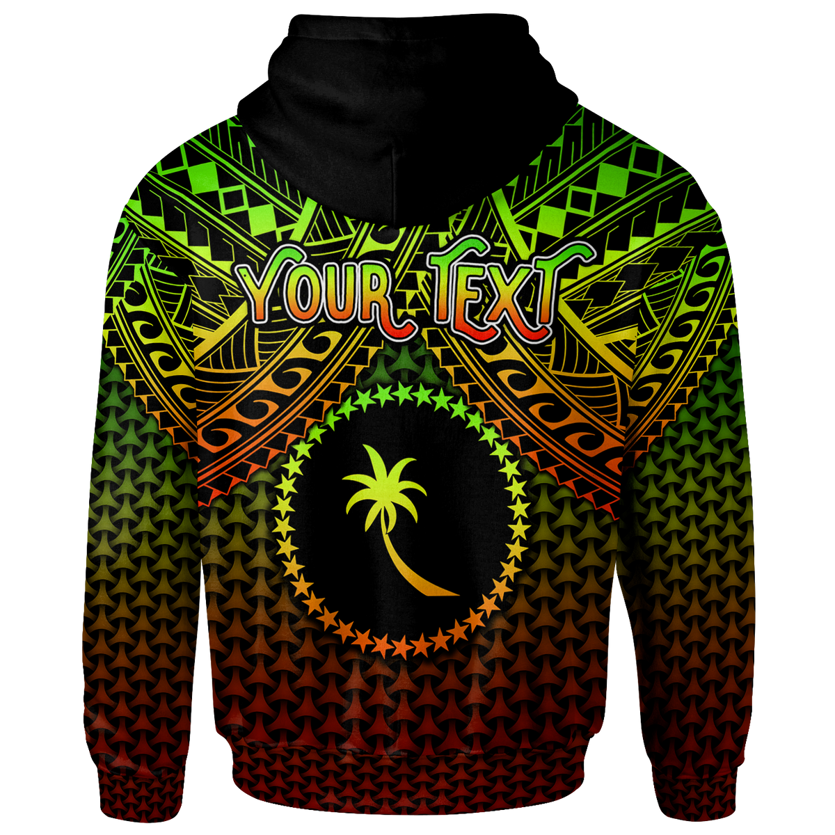 Polynesian Chuuk Custom Hoodie Reggae Vintage Polynesian Patterns - Polynesian Pride