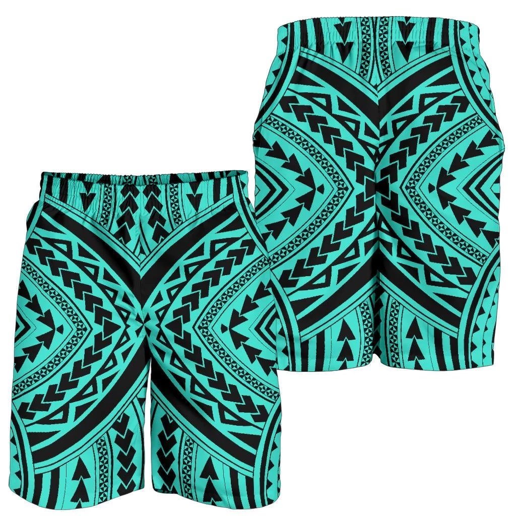 Polynesian Tradition Turquoise Men's Short Men's Shorts Turquoise - Polynesian Pride