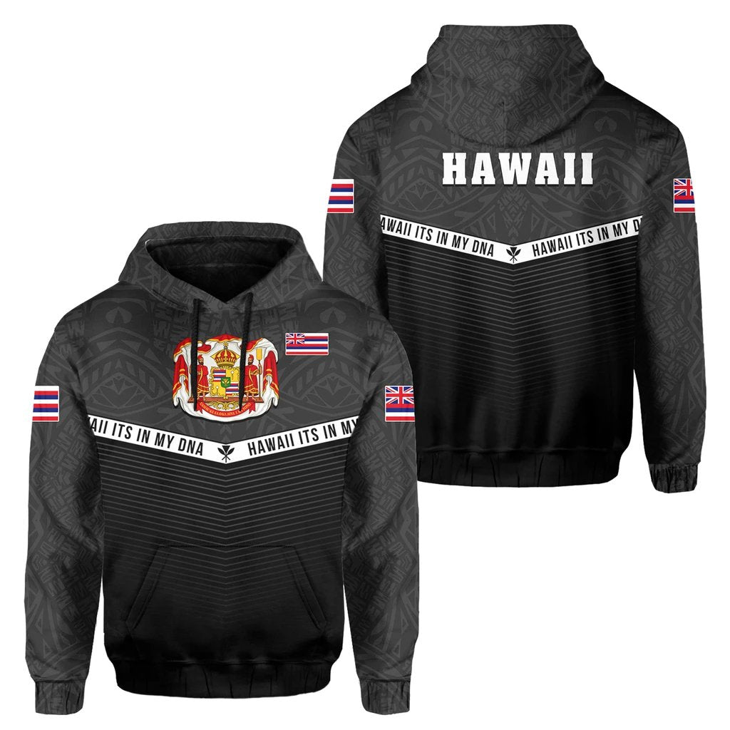 Hawaii Polynesian Hoodie Gray Mix Style Unisex Gray - Polynesian Pride