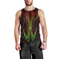 Cook Custom Personalised Islands Polynesian Men's Tank Top - Fish Hook Ver2 - Polynesian Pride